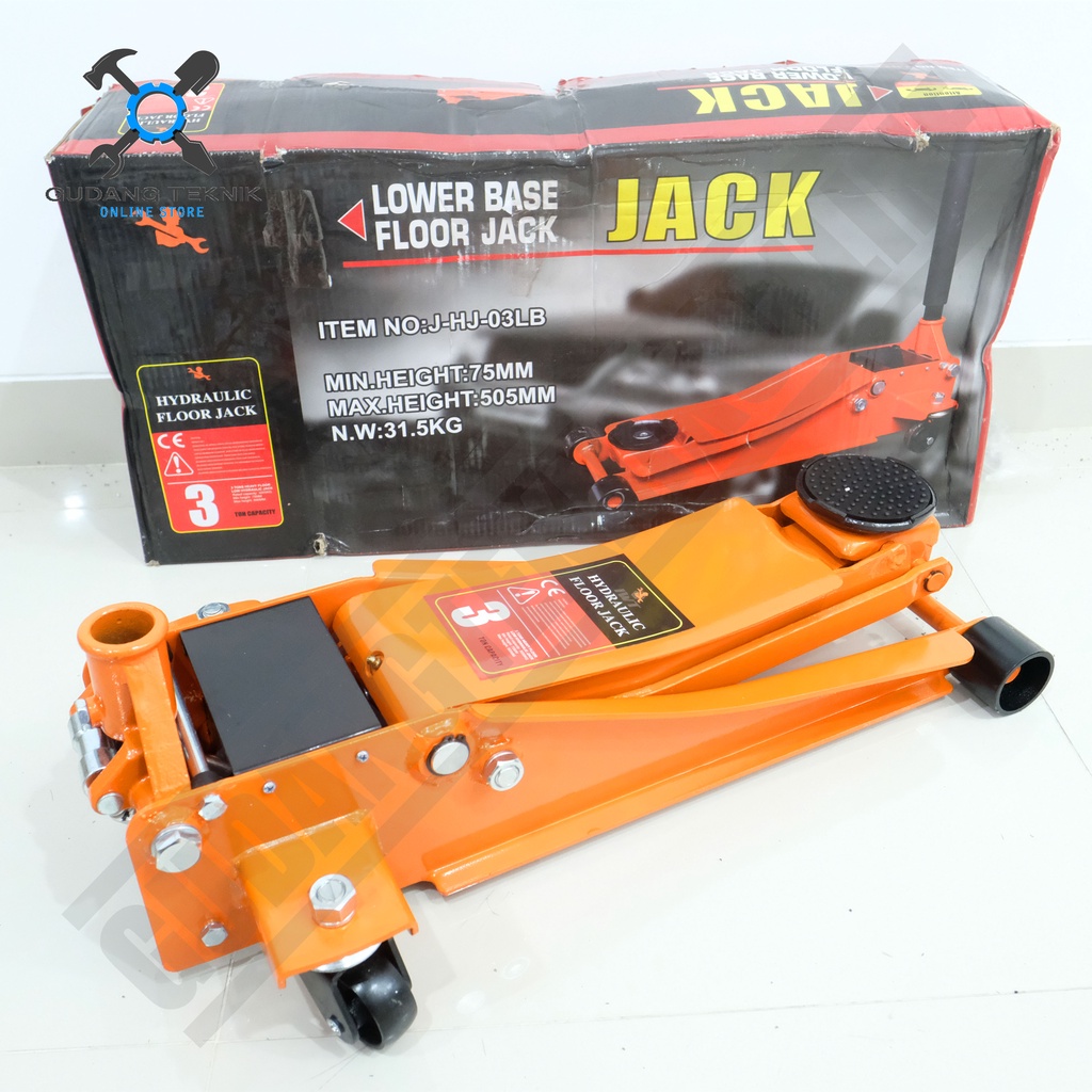 Dongkrak Buaya 3 Ton CEPER IWT / Dongkrak Mobil Truk Truck 3T Lower Base Floor Jack IWT