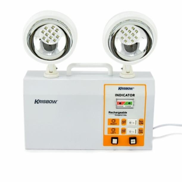 Krisbow Lampu Emergency Twin Spot - Lampu Darurat LED Krisbow