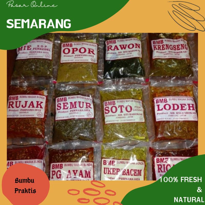 

Bumbu Praktis / Bumbu Instan / Bumbu Masak Mudah / Praktis / Macam Macam Bumbu Dapur Murah Enak Smg