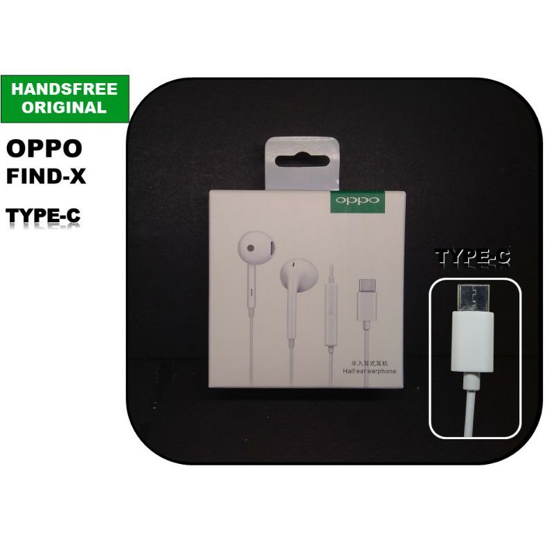 HANSFREE OPPO ORIGINAL TYPE C FIND X