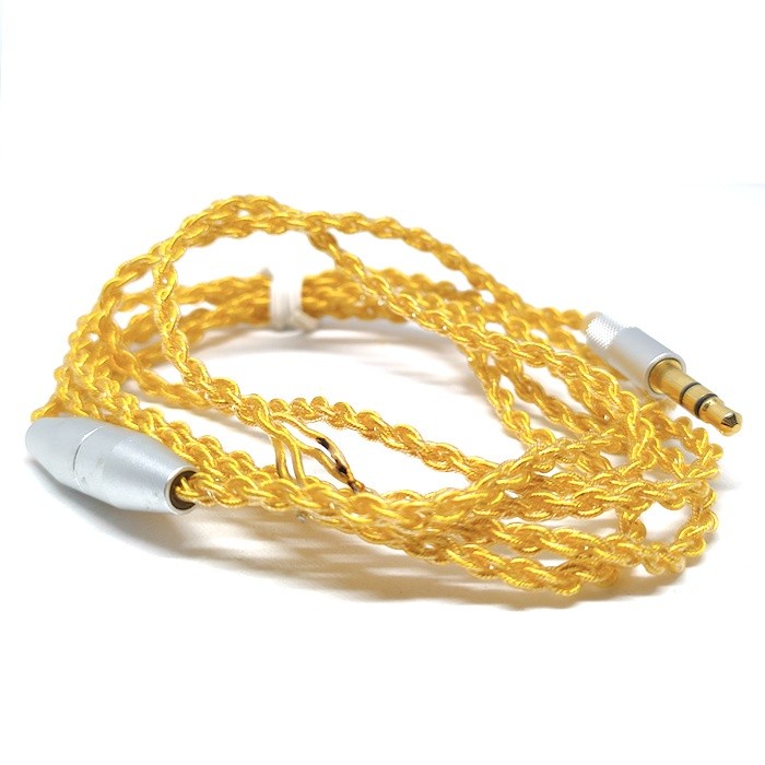 Gold Color Silver Plated Audio Cable Replacement Top Sound Quality