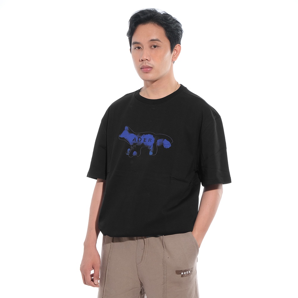 Ader Error Fog Fox T-Shirt Black