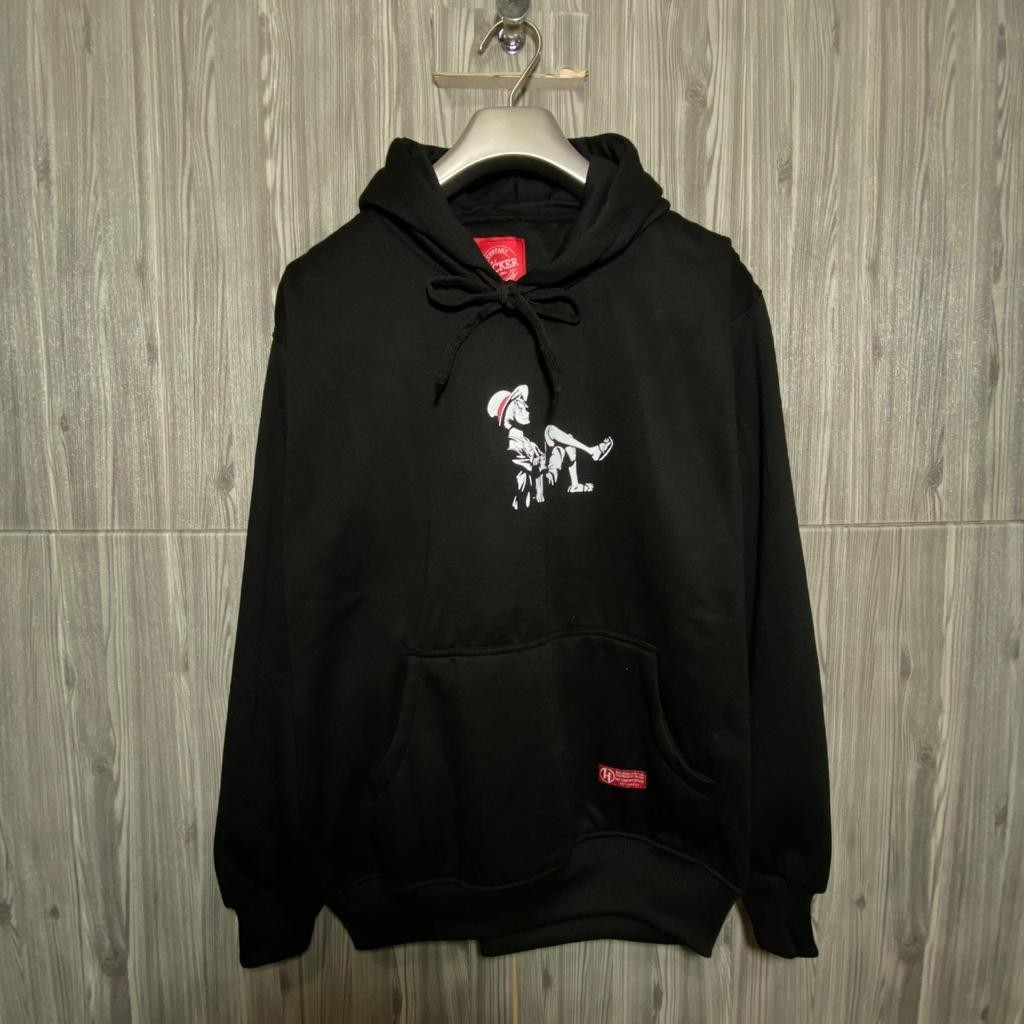 hoodie pria hoodie pria original hoodie hitam lutfi duduk putih gaul trendy murah keren