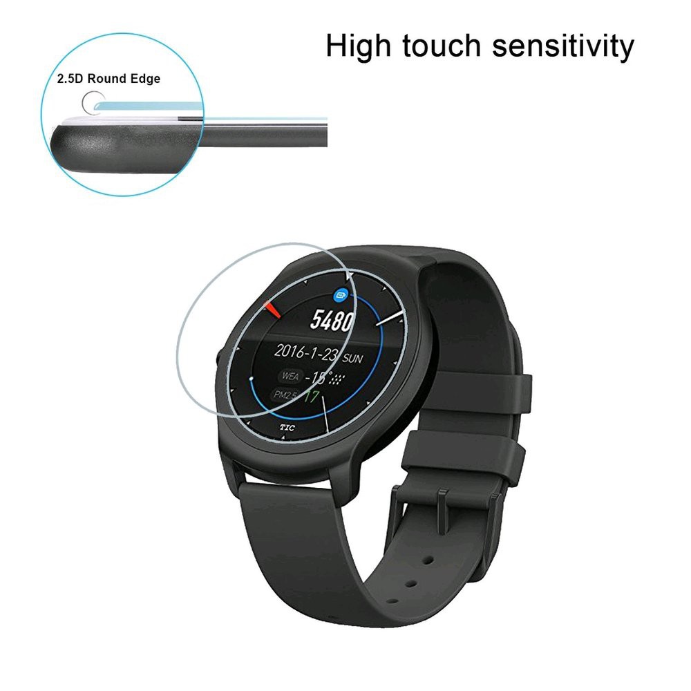 Tempered Glass Anti Gores Kaca Screen Guard Smartwatch Ticwatch 2 New