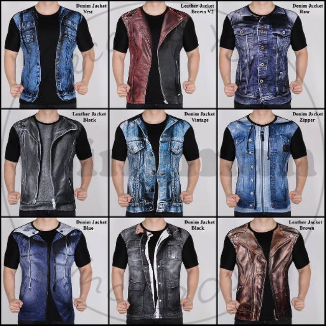 Kaos 3d motive jacket