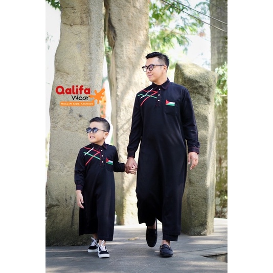 Jubah Gamis Anak Palestine kemko anak jubah laki2 size 1-12th