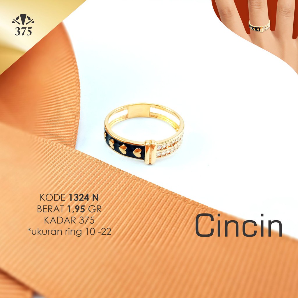 CINCIN EMAS ASLI VARIASI DUBAI 1324 N KADAR 375