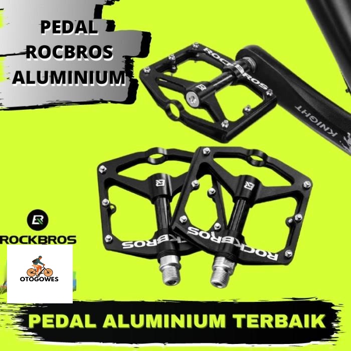 PEDAL SEPEDA GUNUNG LIPAT POLYGON UNITED ALUMINIUM RINGAN ROCKBROS