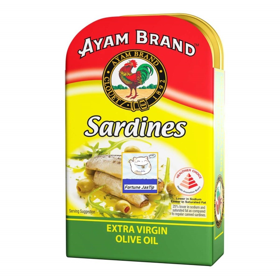 

sarden sardines kaleng ayam brand extra virgin olive oil 120