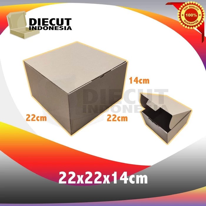 

kardus box pizza karton diecut uk 22x22x14cm