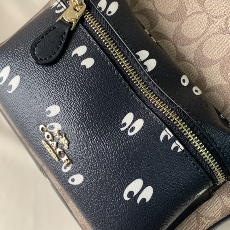 Disney x Coach Medium Charlie Backpack In Signature Canvas with Snow White and The Seven Dwarfs