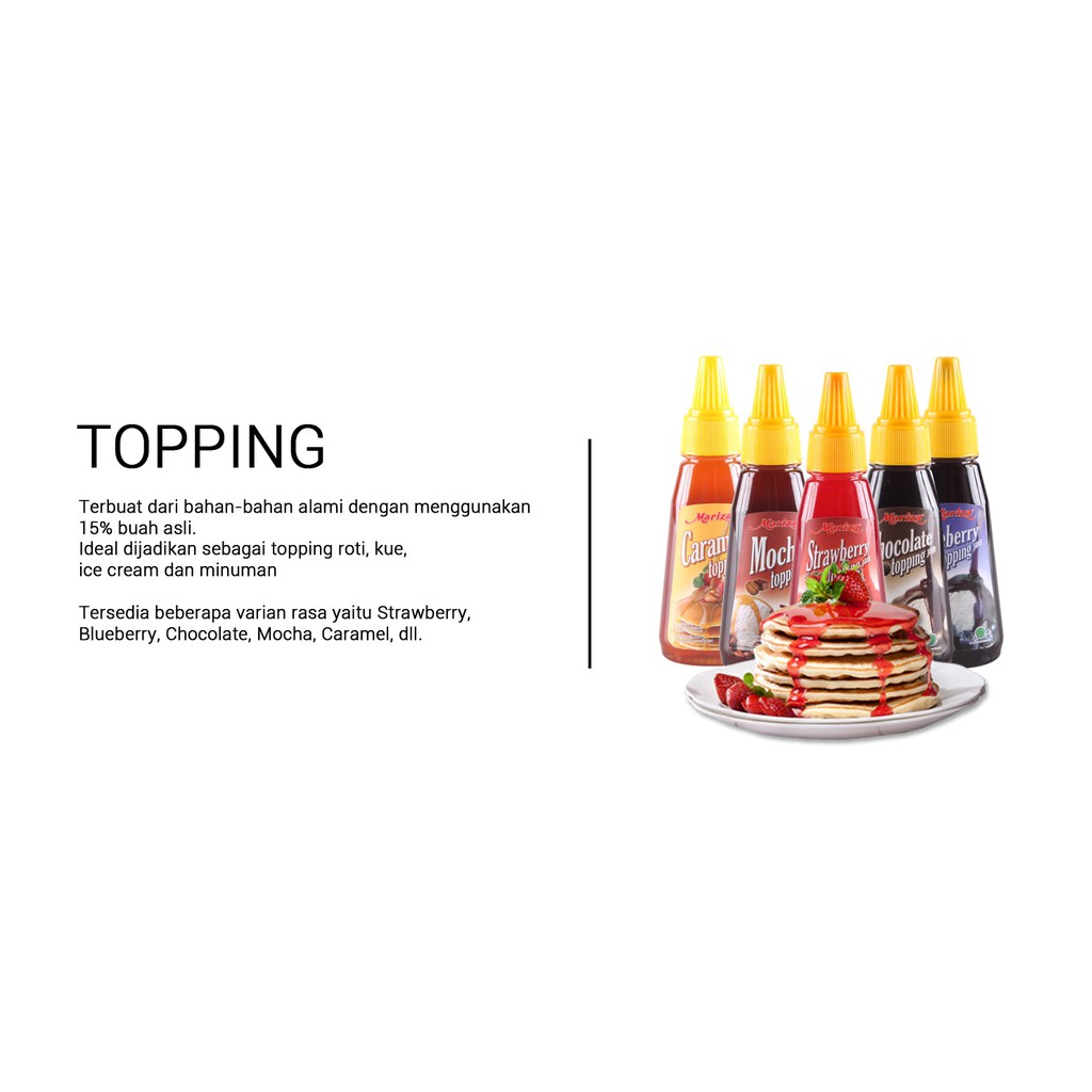 

MARIZA TOPPING roti atau kue atau es krim ukuran MINI