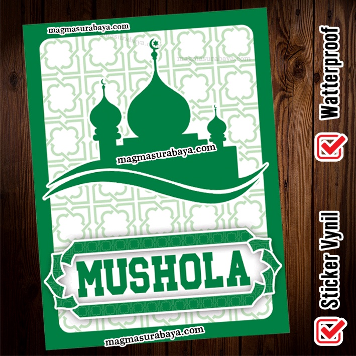 

Stiker sticker Label Mushola - sticker sign - sticker murah - sticker peringatan - label