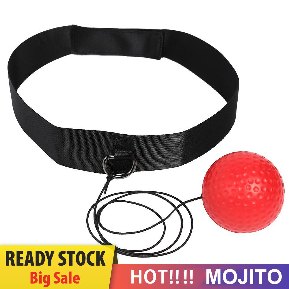 MOJITO Head-mounted Boxing Reflex Speed Ball Boxing Training Equipment (Red Ball)