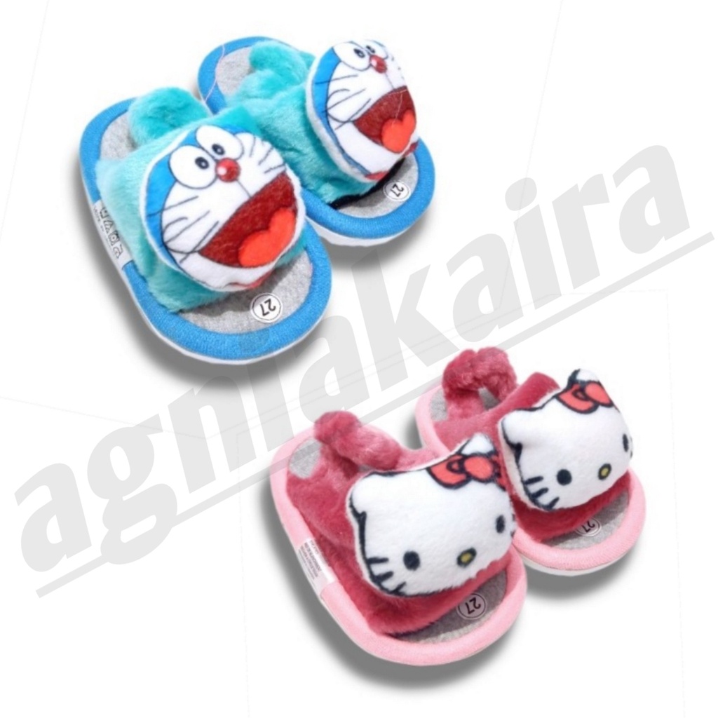 Sandal bayi selop motif cartoon trendy