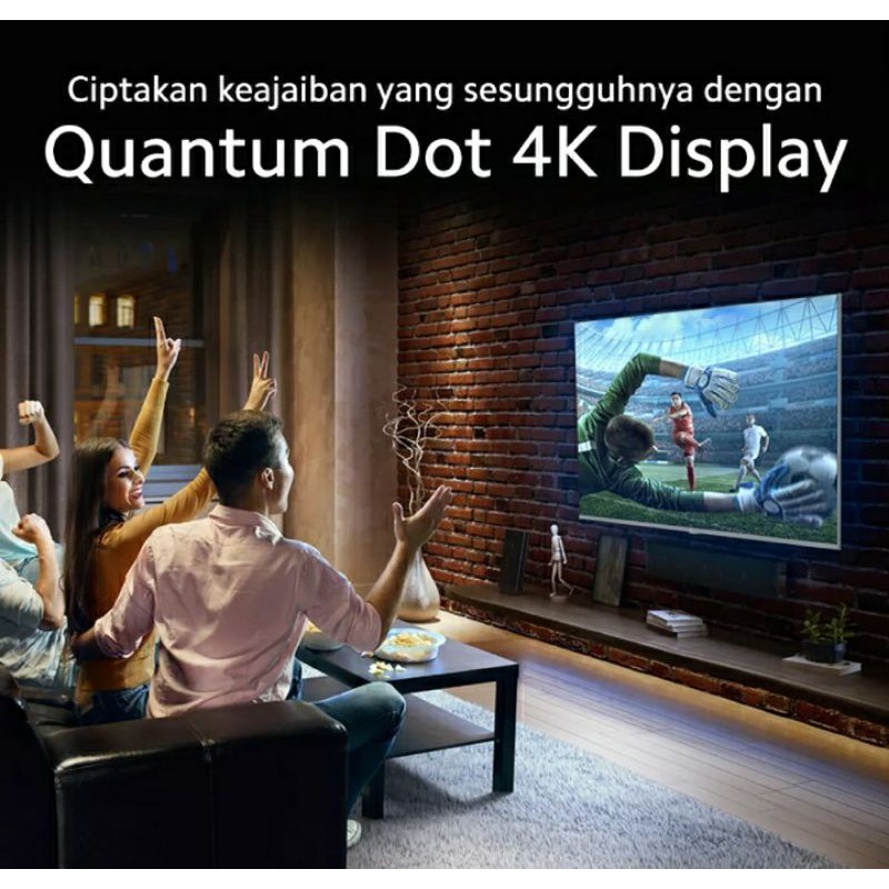 Xiaomi Smart Android TV Mi TV Q1E 55 inch Bezel-less 4K QLED New Garansi Resmi Q1E