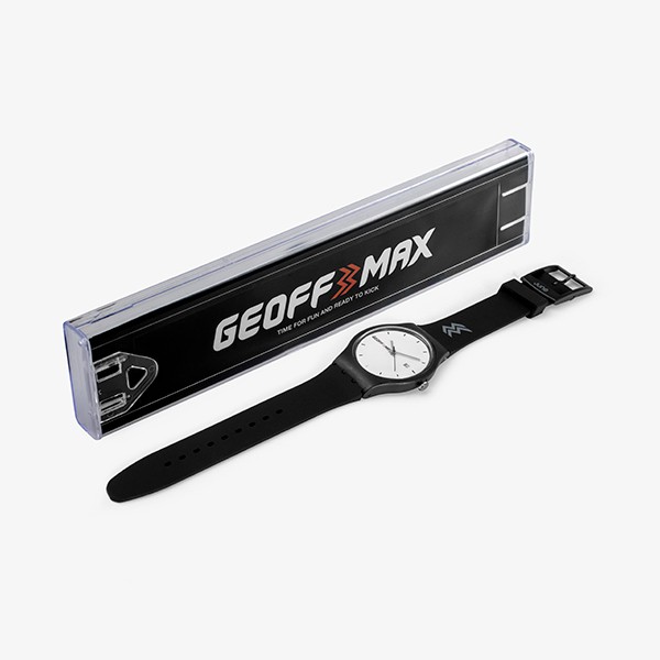 Juno x Geoff Max Official - Midnight Black White | Jam Tangan | Watch Unisex-3