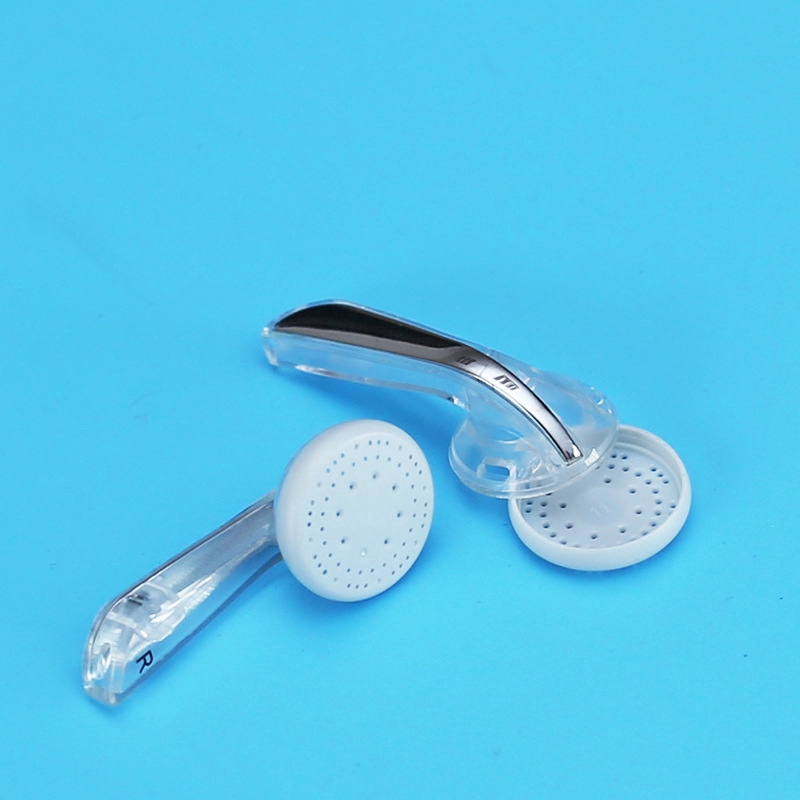 DP100 diy earphone casing 15.4mm flat head transparent casing