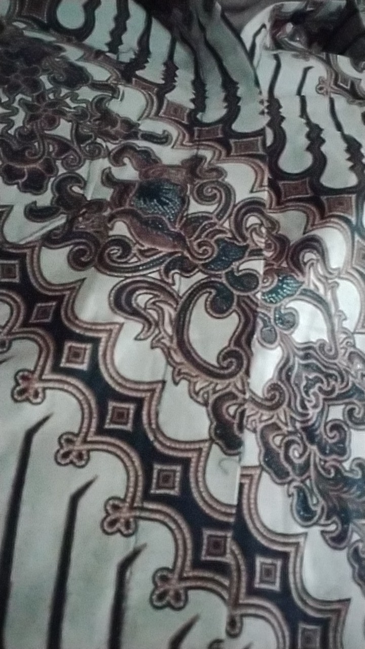 ✩*promo*✩ Batik Pria Lengan Panjang Batik Berkah Hrb026 Motif Keratonan Kode 002 Size M L Xl Xxl Reg