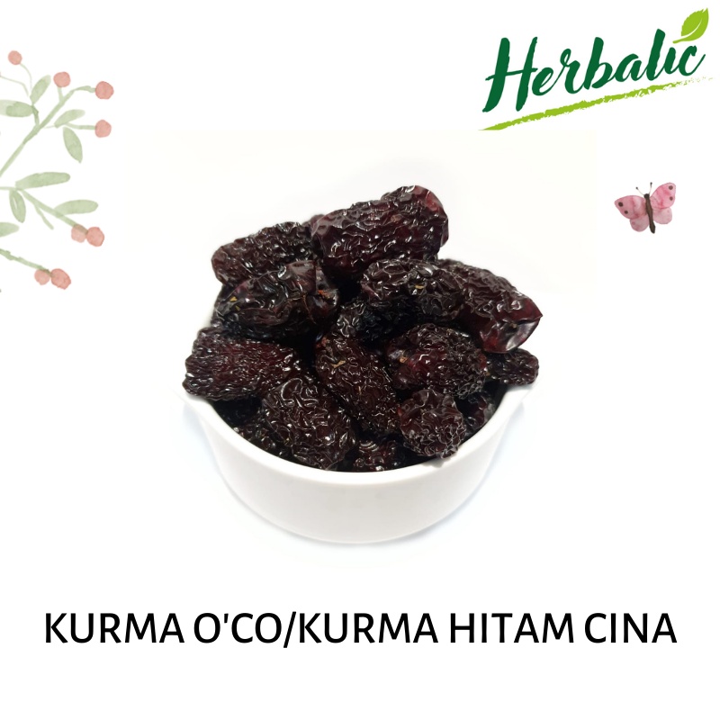 

Kurma Hitam Oco Black Dates Chinese [1kg]