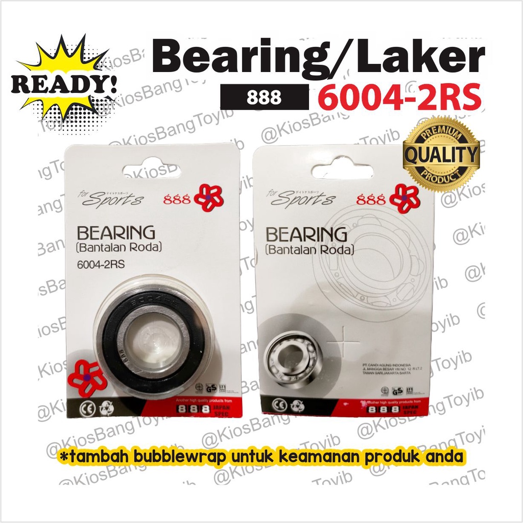 Bearing Laher Laker 6004 2RS (888)