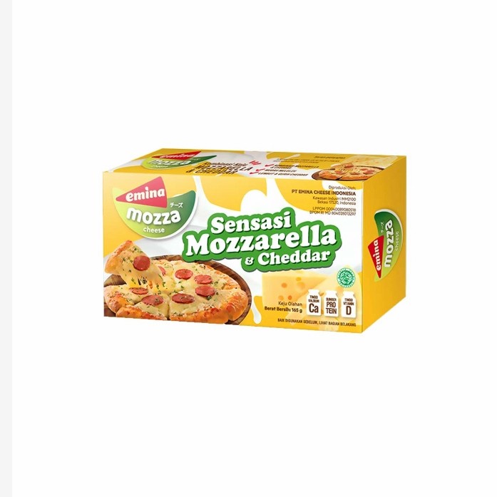 

CHEESE | EMINA BLOCK CHEESE MOZZA 160GR | KEJU MOZZARELA