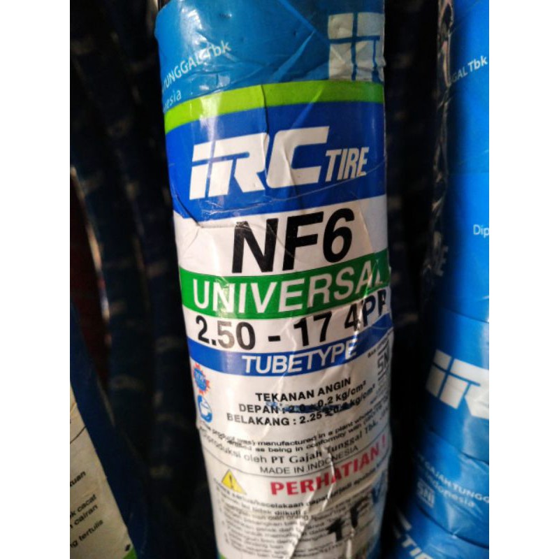 ban IRC nf6  garis lurus ukuran 250 ring 17