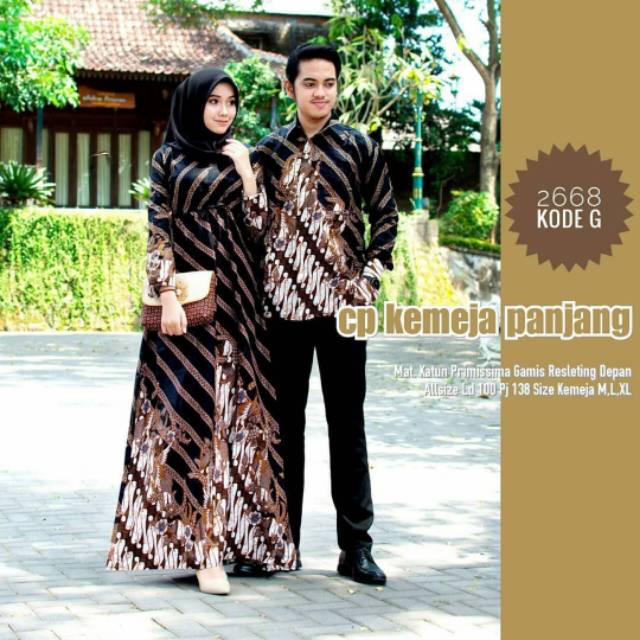 COUPLE CP GAMIS KEMEJA PANJANG