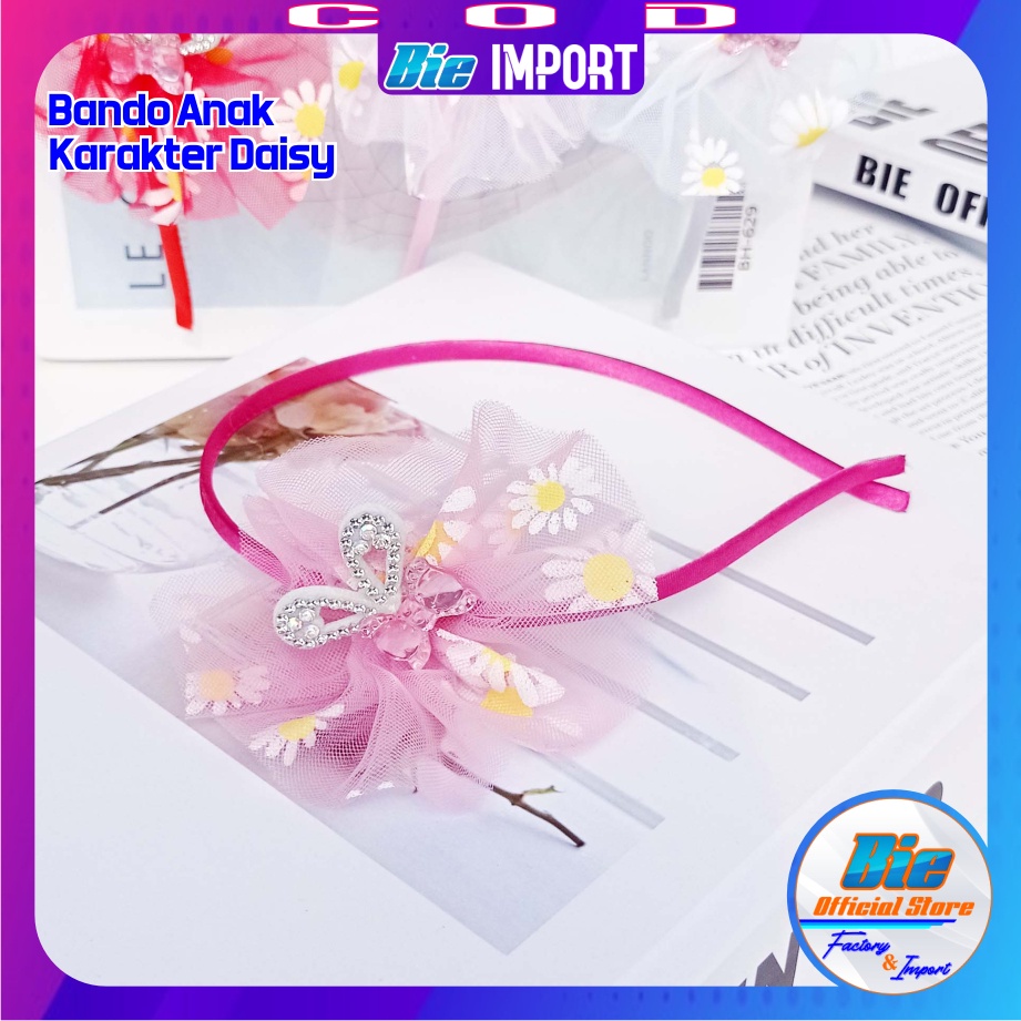 Bando Anak Motif Bunga Daisy Premium Import Best Seller