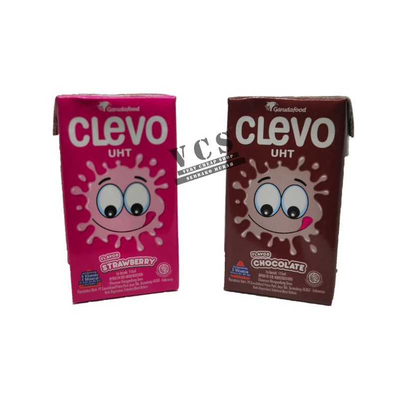 

Susu Clevo Uht 115ml Chocolate & Strowberry ORIGINAL