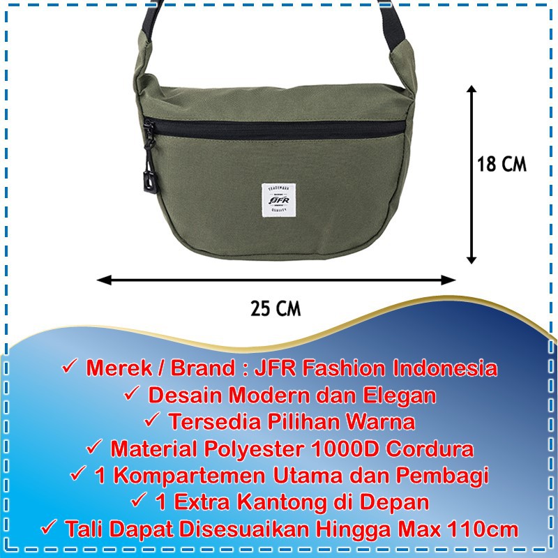 TAS SELEMPANG SLING BAG WEISTBAG REMAJA WANITA TAS WAIST BAG WAISTBAG PRIA SLEMPANG JFR