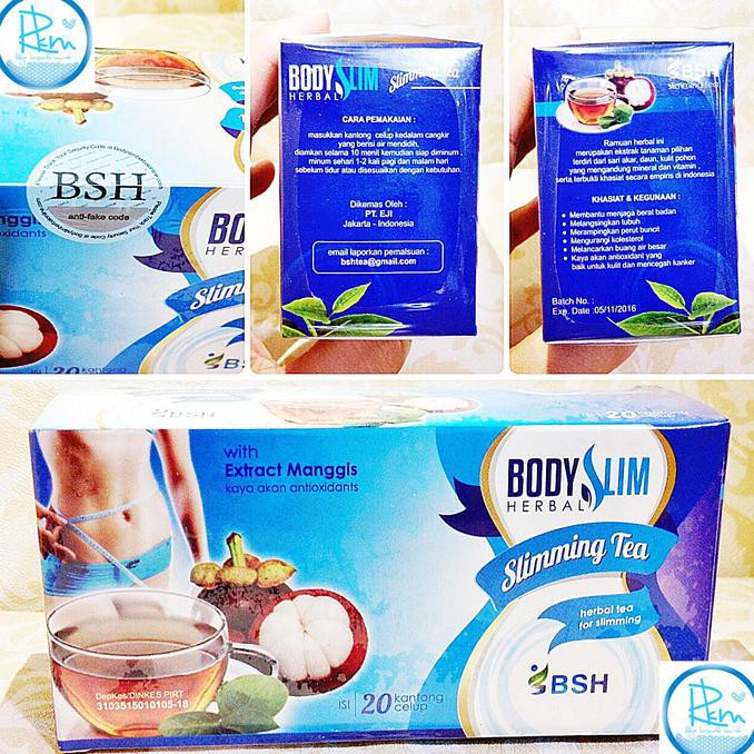 Body Slim Herbal Slimming Tea DEPKES ( BSH TEA ) / Pelangsing Slimming Penurun berat badan ori asli
