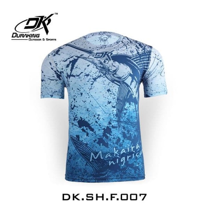 DK Fishing Jersey SS  Marlin Fish Blue