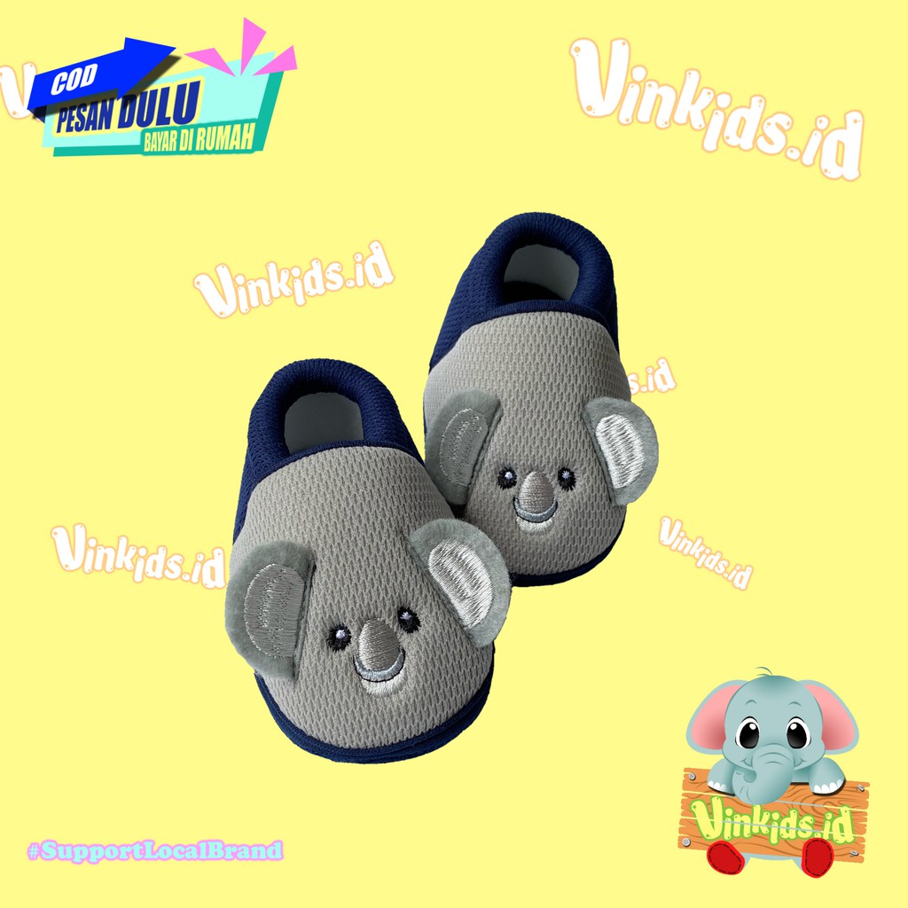 Sepatu Sandal Anak Bayi Cowok Lucu Karakter Koala 0-12 bulan