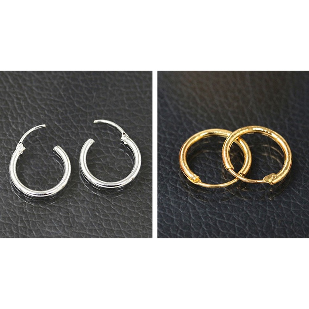 2016 Cincin Stud Bahan Sterling Silver Warna Emas Untuk Bibir Hidung