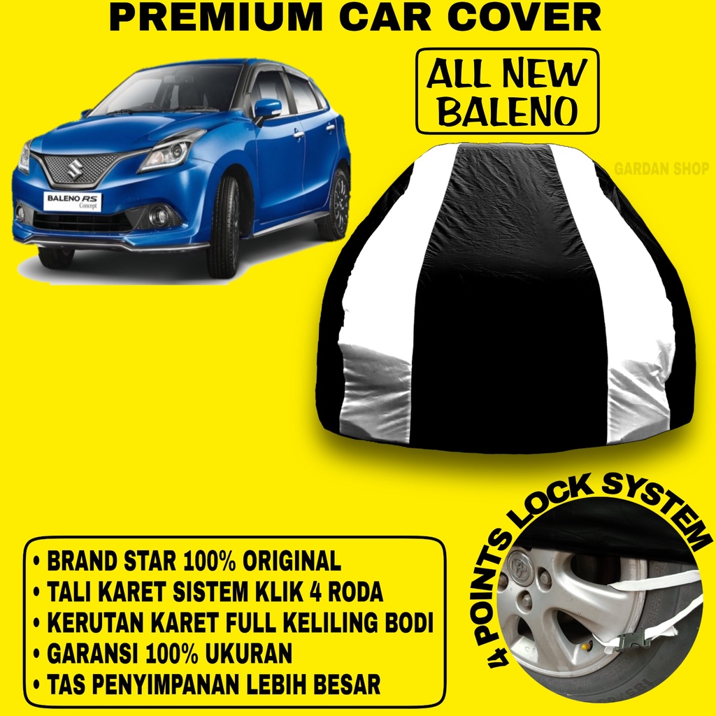 Body Cover ALL NEW BALENO Sarung Strip SILVER Penutup Pelindung Bodi Mobil Suzuki Baleno PREMIUM