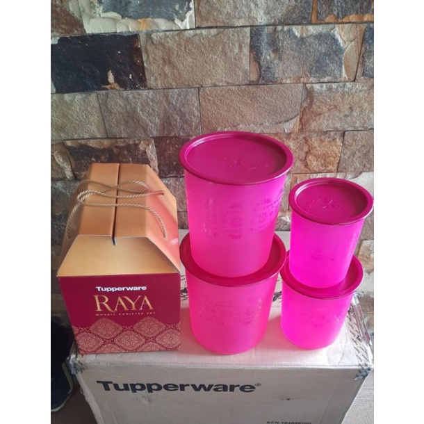 PROMO Tupperware  Mosaic Canister Set Raya Mosaic Canister // Deco canister set