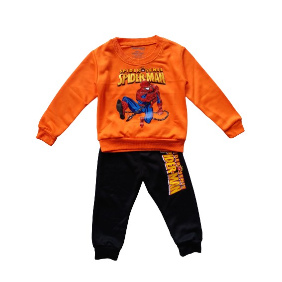 HappyOliver PASSWORD HERO WEB Setelan Sweater 1 - 7 Tahun Baju Anak BerKualitas