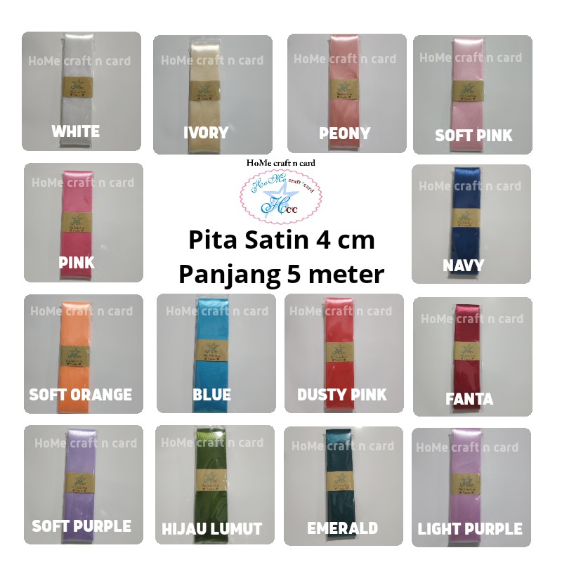 

Pita 4 cm , panjang 5 m