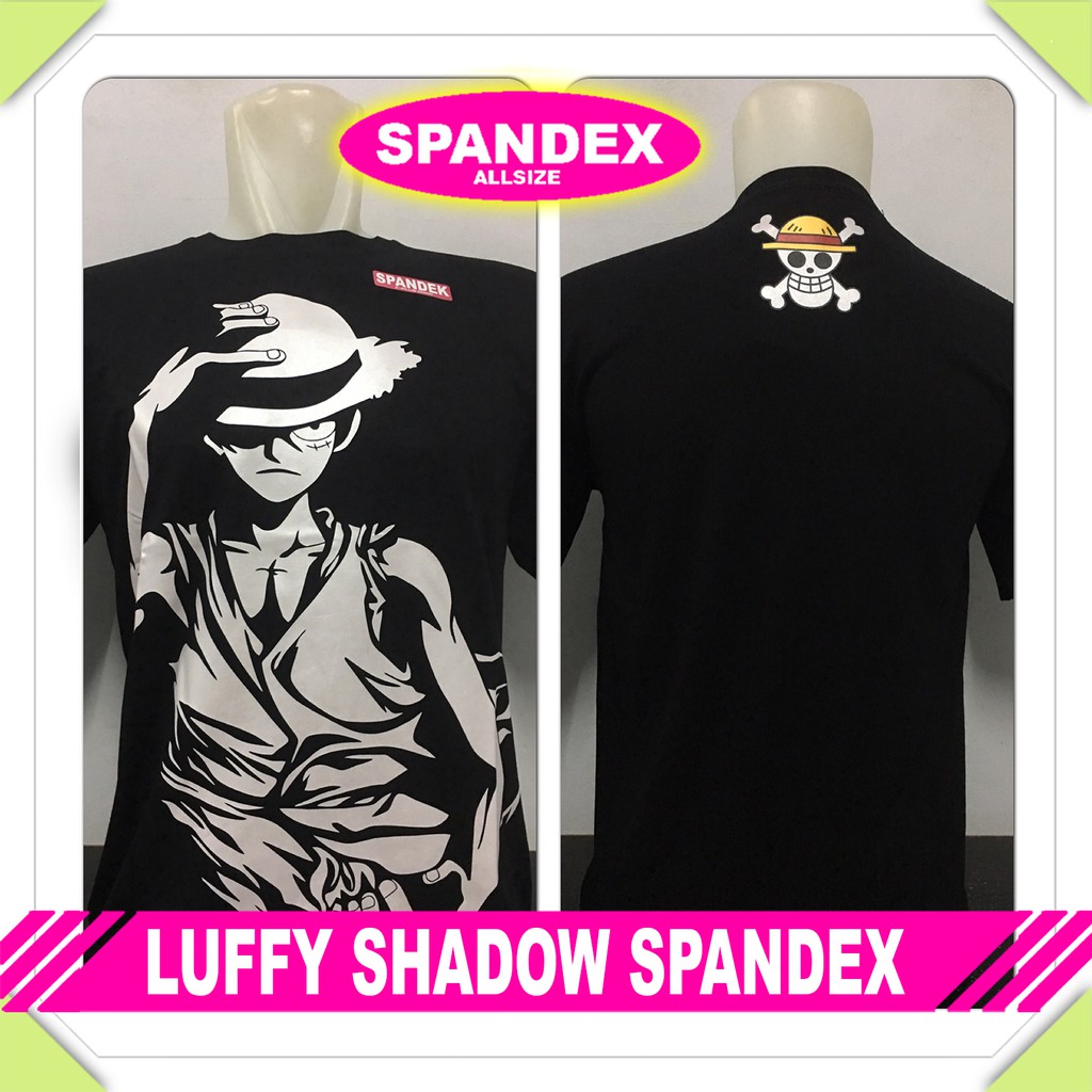 OBRAL KAOS PAKAIAN PRIA KARTUN ANIME ONEPIECE LUFFY SHADOW SPANDEX