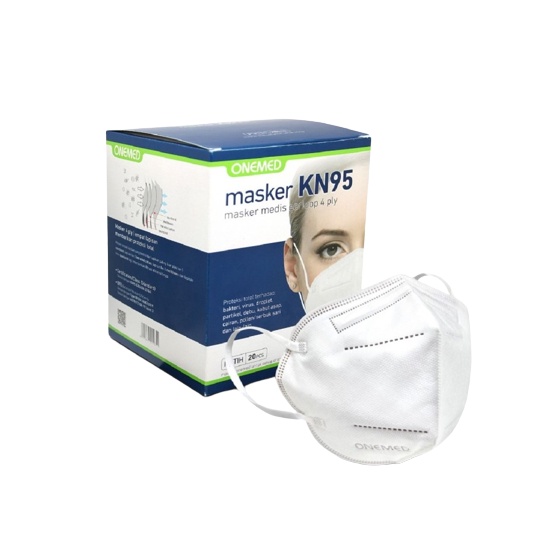 Onemed Masker KN95 Isi 20 Pcs - Putih