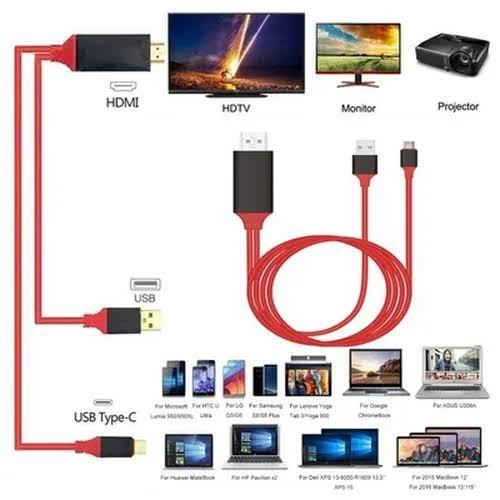 Mhl Usb 3.1 Type C To Hdmi Hdtv 4K Cable