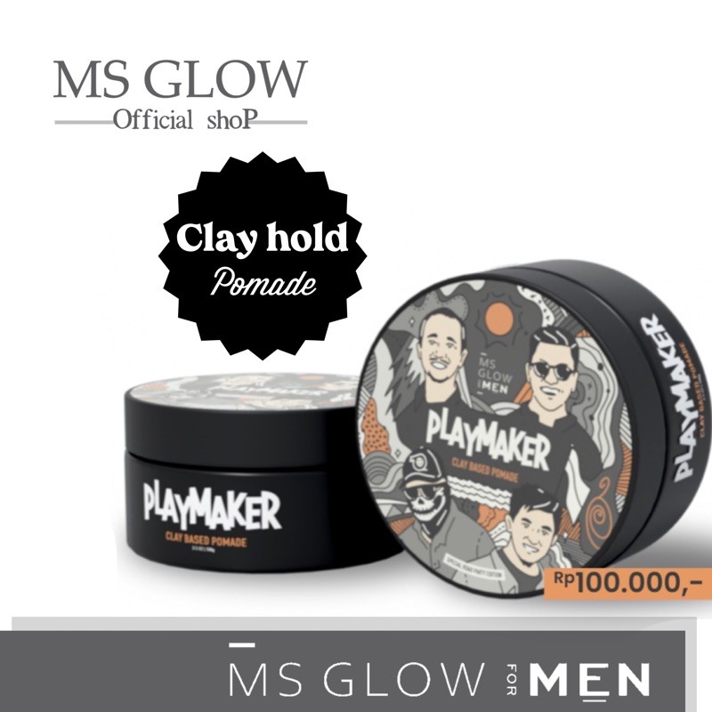 MS GLOW MEN POMADE-CLAY HOLD