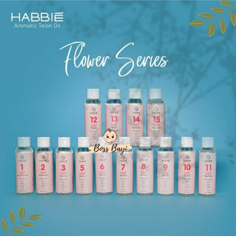 HABBIE - Aromatic Telon Oil /Minyak Telon Bayi Anak Wangi Bunga / Teh (Aromatic Flower/ Tea Series)