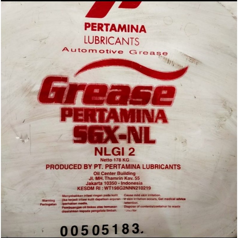 grease pertamina sgx nl 178 kg