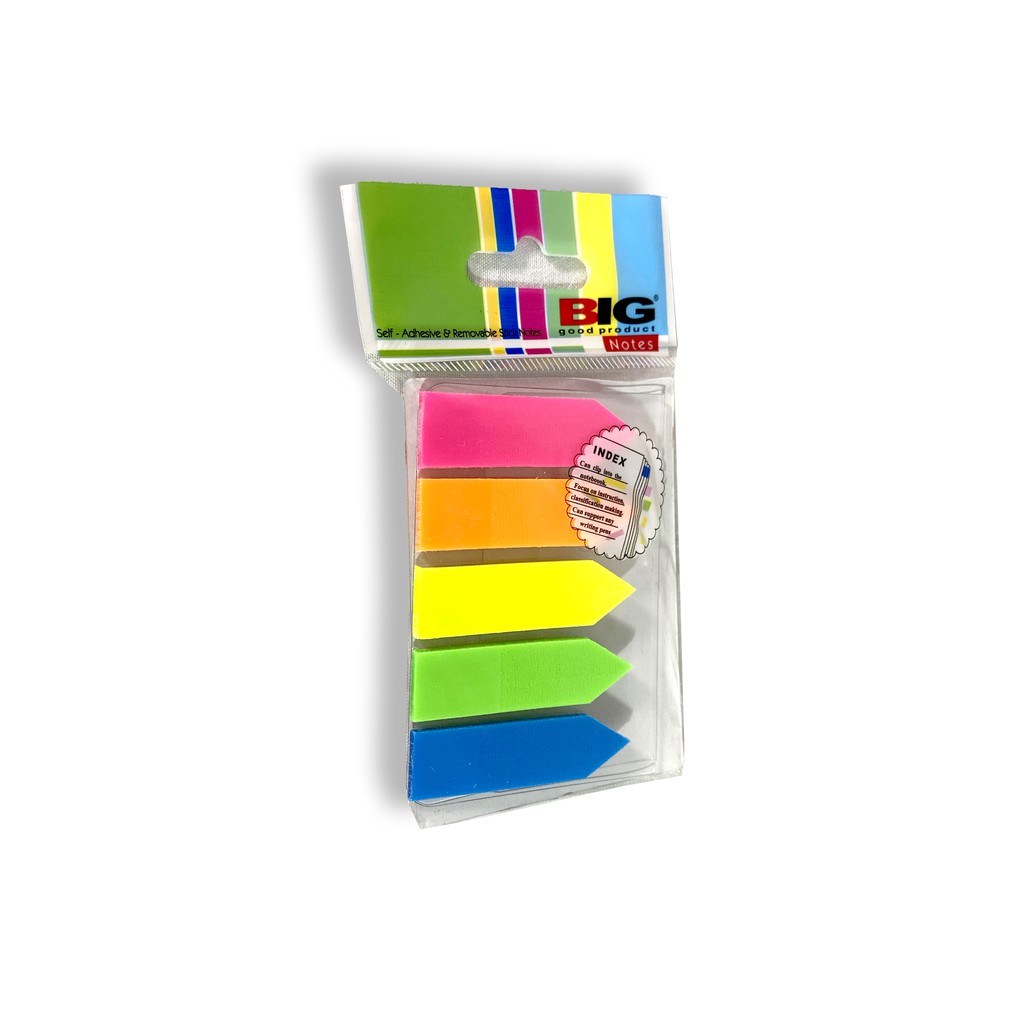 

STICKY NOTES PANAH 6018 / 5 WARNA MEREK BIG / MEMO TEMPEL