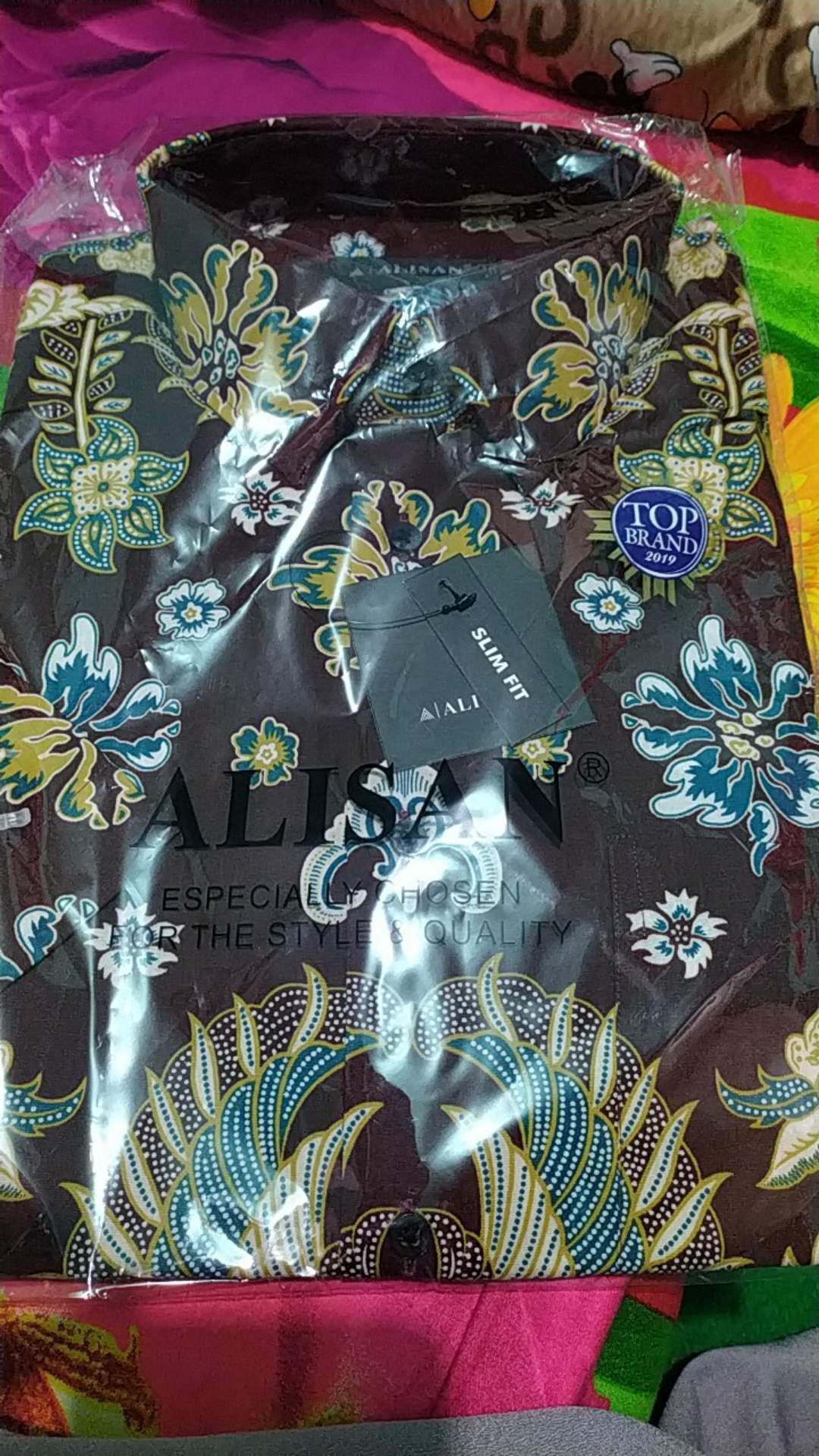 Kemeja Batik Pendek Alisan Slimfit 00107