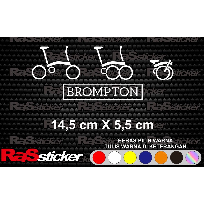 sticker cutting sepeda lipat brompton