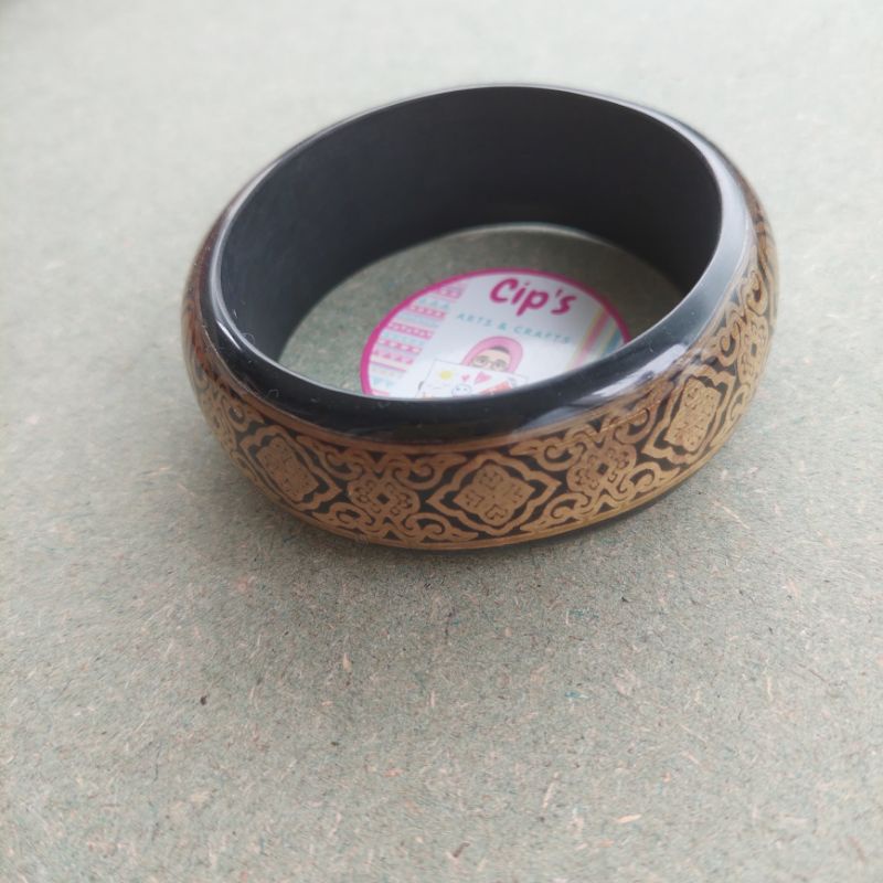 Gelang Kayu Etnik Batik