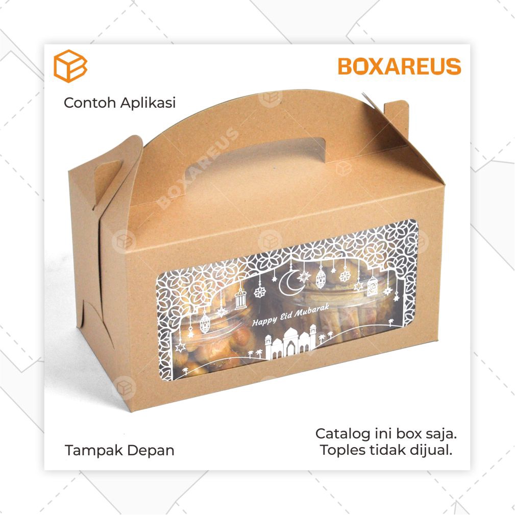 Box, Kemasan, Packaging, Cake Box, Toples Box, Box Kue | TB291416 (10pc)